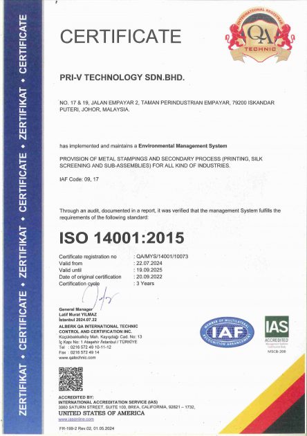QA-MYS-14001-10073 rev 20092022 QA-MYS-14001-10073 rev 20092022